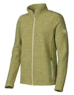 Ivanhoe of Sweden BEATA FULL ZIP, 100% FILTAD ULL — GOLDEN LIME Hot