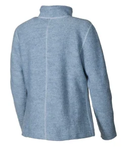 Ivanhoe of Sweden BEATA FULL ZIP, 100% FILTAD ULL — FADED DENIM Online