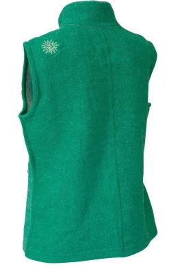 Ivanhoe of Sweden BEATA VEST, 100% FILTAD ULL — PARAKEET Clearance