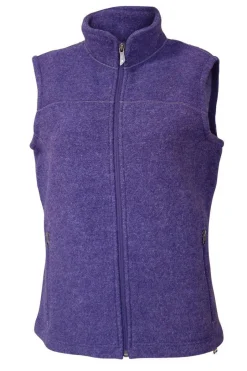Ivanhoe of Sweden BEATA VEST, 100% FILTAD ULL — PURPLE HAZE New