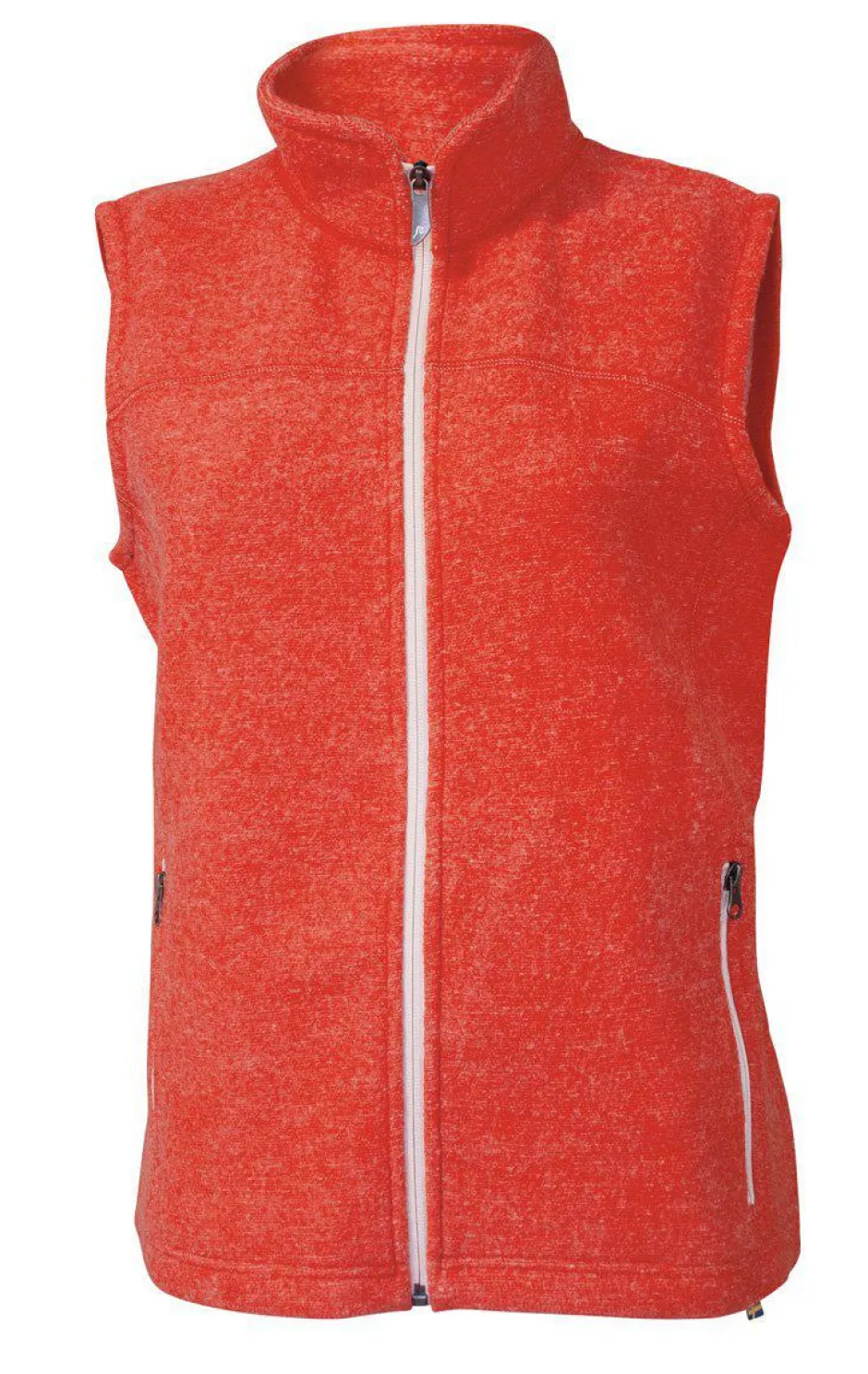 Ivanhoe of Sweden BEATA VEST, 100% FILTAD ULL — MANDARIN RED Fashion
