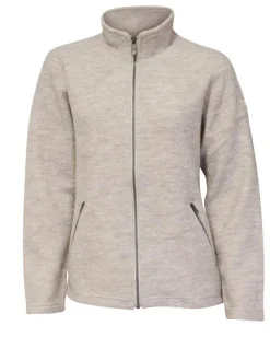 Ivanhoe of Sweden BELLA FULL ZIP, 60% FILTAD ULL, 40% LYOCELL — SAND Best