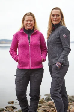 Ivanhoe of Sweden DINA HALF ZIP, 100% FILTAD ULL — GRAPHITE MARL New