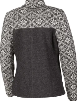 Ivanhoe of Sweden ELLIE FULL ZIP, 100% ULL — GRAPHITE MARL Sale