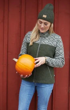 Ivanhoe of Sweden ELLIE FULL ZIP, 100% ULL — GRAPHITE MARL Sale