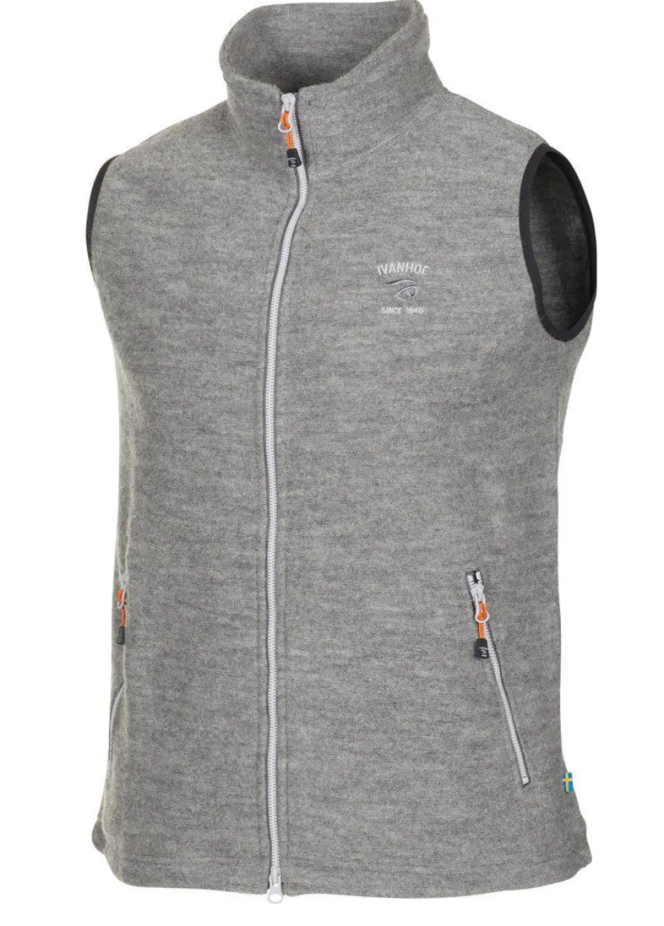 Ivanhoe of Sweden ELTON VEST, 98% ULL — GREY MARL Hot