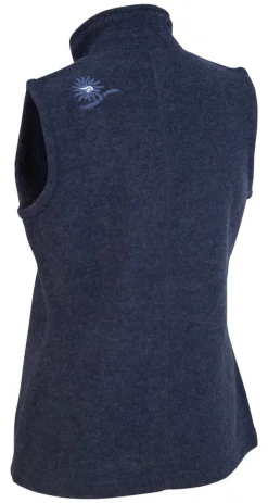 Ivanhoe of Sweden FLORA VEST, 60% FILTAD ULL, 40% LYOCELL — LIGHT NAVY Clearance