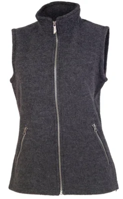 Ivanhoe of Sweden FLORA VEST, 60% FILTAD ULL, 40% LYOCELL — GRAPHITE MARL Best
