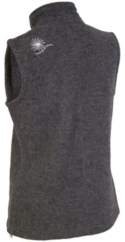 Ivanhoe of Sweden FLORA VEST, 60% FILTAD ULL, 40% LYOCELL — GRAPHITE MARL Best