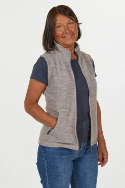 Ivanhoe of Sweden FLORA VEST, 60% FILTAD ULL, 40% LYOCELL — JEANS Hot