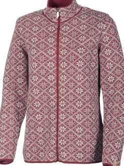 Ivanhoe of Sweden FREYA FULL ZIP, 100% ULL — DEEP RED Discount