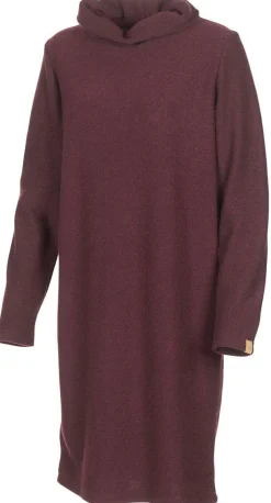 Ivanhoe of Sweden GY GISSLARP DRESS, 60% FILTAD ULL, 40% LYOCELL — RUBY WINE Clearance