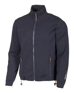 Ivanhoe of Sweden HADAR FULL ZIP, 100% EXTRA FINE MERINOULL — NAVY Outlet