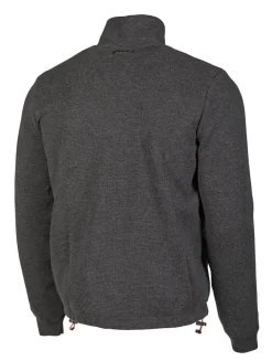 Ivanhoe of Sweden HADAR FULL ZIP WINDBREAKER, 100% EXTRA FINE MERINOULL — GRAPHITE MARL Best