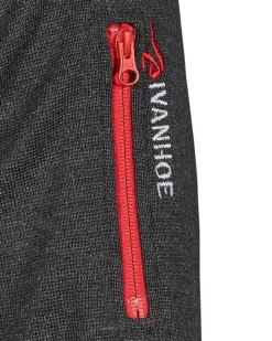 Ivanhoe of Sweden HADAR HALF ZIP WINDBREAKER, 100% EXTRA FINE MERINOULL — GRAPHITE MARL Fashion