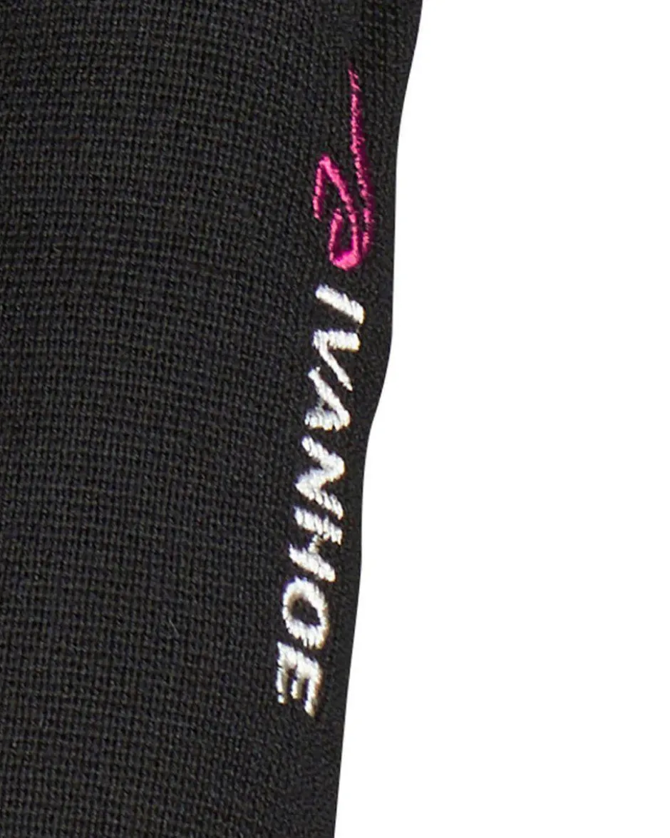 Ivanhoe of Sweden HEDDA FULL ZIP, 100% EXTRA FINE MERINOULL — BLACK Best