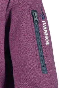 Ivanhoe of Sweden HEDDA WINDBREAKER, 100% EXTRA FINE MERINOULL — PURPLE Sale