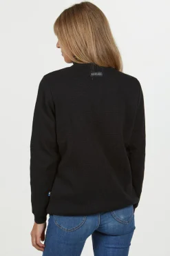 Ivanhoe of Sweden HEDDA WINDBREAKER, 100% EXTRA FINE MERINOULL — BLACK Discount