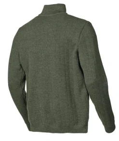 Ivanhoe of Sweden HUGO HALF ZIP, WINDBREAKER, 100% ULL — LODEN GREEN Clearance
