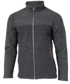 Ivanhoe of Sweden JON FULL ZIP, 100% FILTAD ULL — GREY Sale