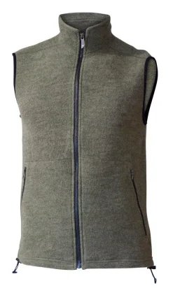 Ivanhoe of Sweden KURRE VEST, 60% FILTAD ULL, 40% LYOCELL — LICHEN GREEN Hot
