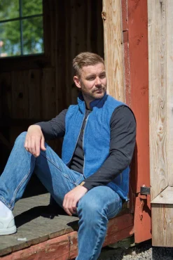 Ivanhoe of Sweden KURRE VEST, 60% FILTAD ULL, 40% LYOCELL — JEANS Discount