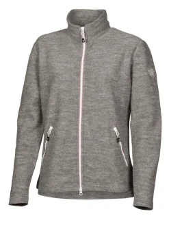 Ivanhoe of Sweden LEONA FULL ZIP, 98% ULL — GREY MARL Discount