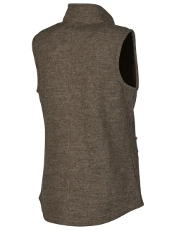 Ivanhoe of Sweden NLS COCO VEST, 100% OFÄRGAD ULL — NUTMEG Fashion