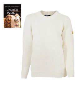 Ivanhoe of Sweden NLS PETAL FEMALE, 100% OFÄRGAD ULL — NATURAL WHITE Fashion
