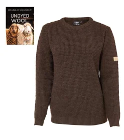Ivanhoe of Sweden NLS PETAL FEMALE, 100% OFÄRGAD ULL — COFFEE BEAN New