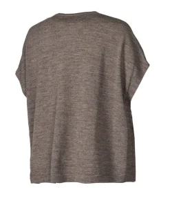Ivanhoe of Sweden NLS POPPY PONCHO, 100% OFÄRGAD ULL — NUTMEG Outlet