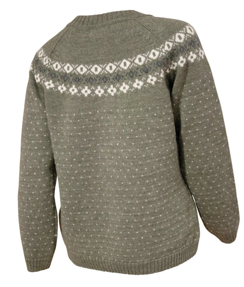 Ivanhoe of Sweden SIRE CREWNECK, 100% ULL — LICHEN GREEN New