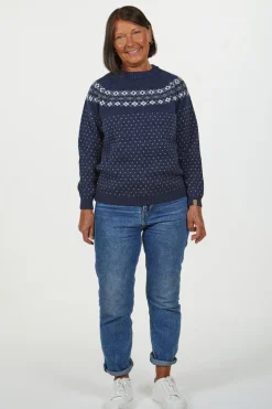 Ivanhoe of Sweden SIRE CREWNECK, 100% ULL — RUBY WINE Sale