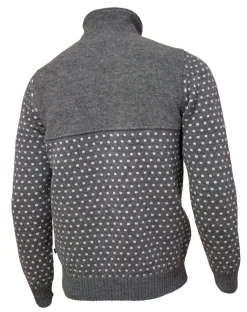 Ivanhoe of Sweden SVERRE HALF ZIP, 100% ULL — GREY Outlet