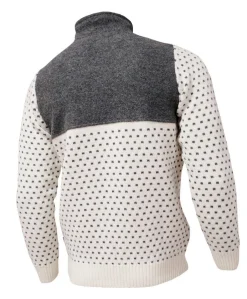 Ivanhoe of Sweden SVERRE HALF ZIP, 100% ULL — OFF WHITE Hot
