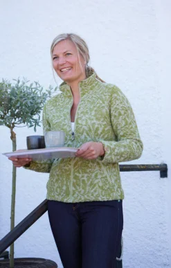 Ivanhoe of Sweden TUVA JAQUARD, 100% FILTAD ULL — GOLDEN LIME Fashion