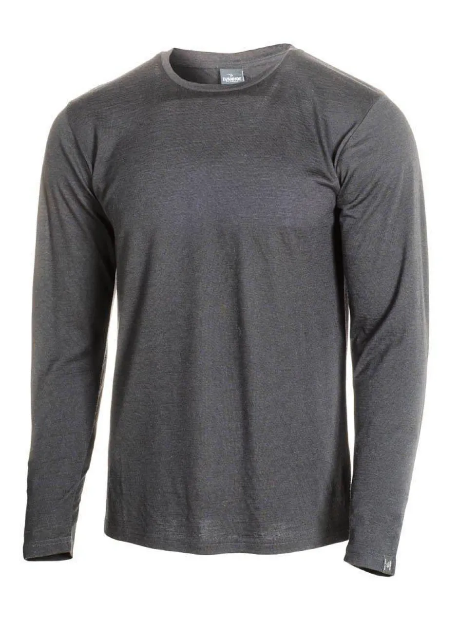 Ivanhoe of Sweden UNDERWOOL MERINO LONG SLEEVE MALE — GRAPHITE MARL Fashion