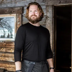 Ivanhoe of Sweden UNDERWOOL MERINO LONG SLEEVE MALE — BLACK Discount