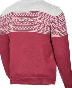 Ivanhoe of Sweden VIDAR CREWNECK, 100% ULL — DEEP RED Fashion