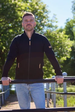 Ivanhoe of Sweden VOLMAR FULL ZIP, 69% ULL — GREY Clearance