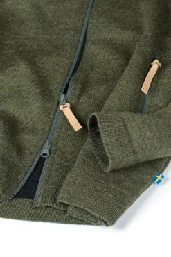 Ivanhoe of Sweden VOLMAR FULL ZIP, 69% ULL — LODEN GREEN Discount