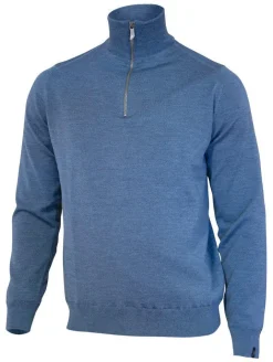 Ivanhoe of Sweden WILFRED WINDBREAKER, 100% EXTRA FINE MERINOULL — DENIM Online