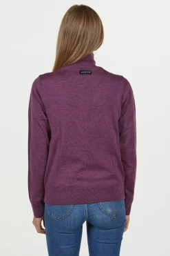 Ivanhoe of Sweden WILMA WINDBREAKER, 100% EXTRA FINE MERINOULL — PURPLE Sale