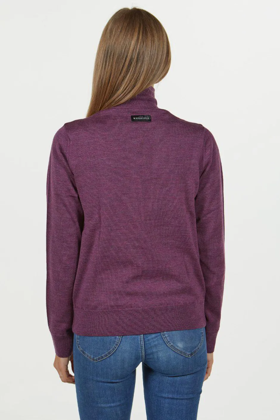 Ivanhoe of Sweden WILMA WINDBREAKER, 100% EXTRA FINE MERINOULL — PURPLE Sale