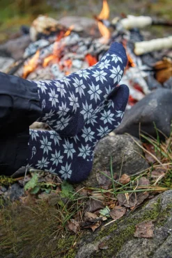Ivanhoe of Sweden WOOL SOCK SNOWFLAKE — CHILLI RED Sale