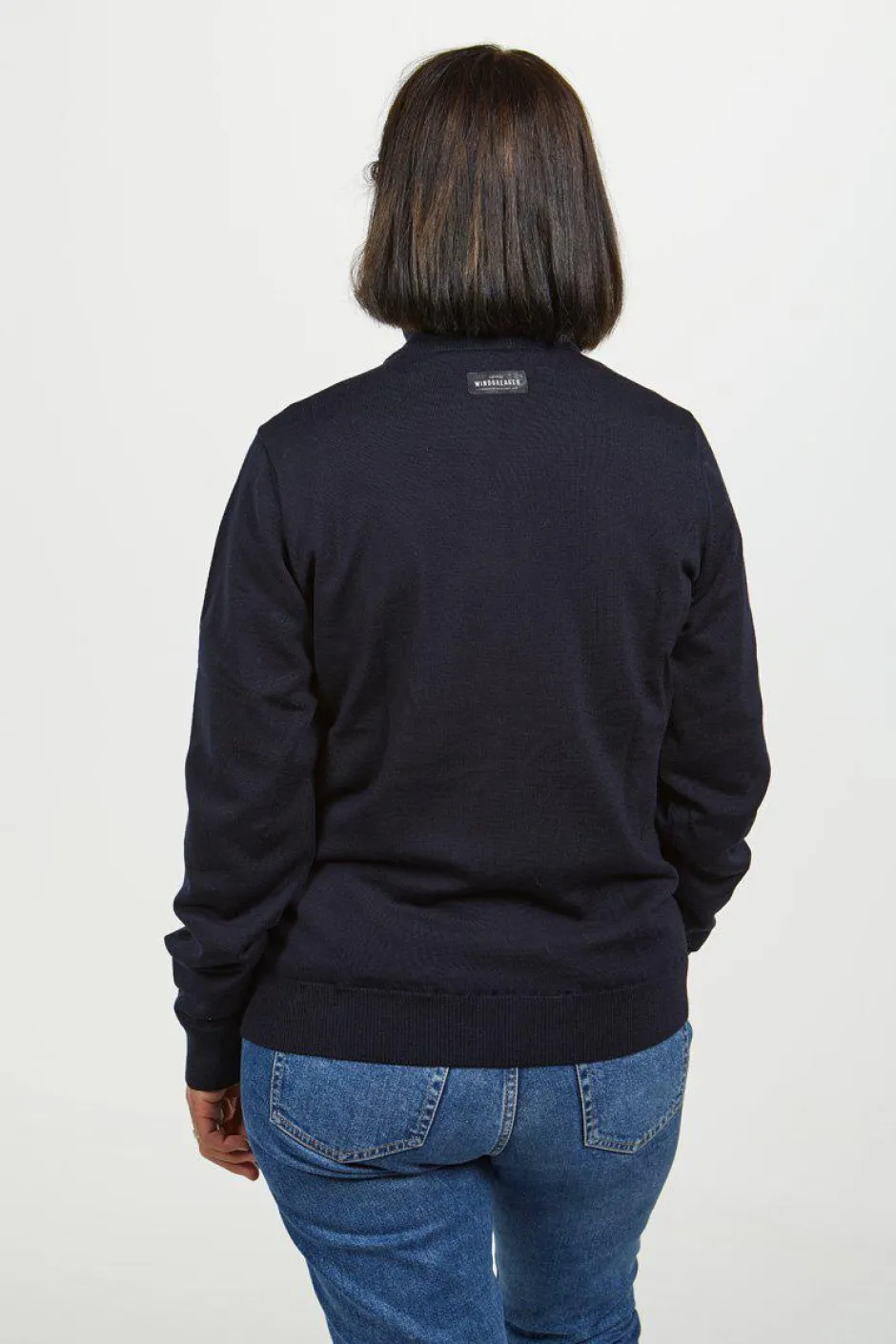 Ivanhoe of Sweden YORK FULL ZIP WINDBREAKER, 100% EXTRA FINE MERINOULL — DENIM Online