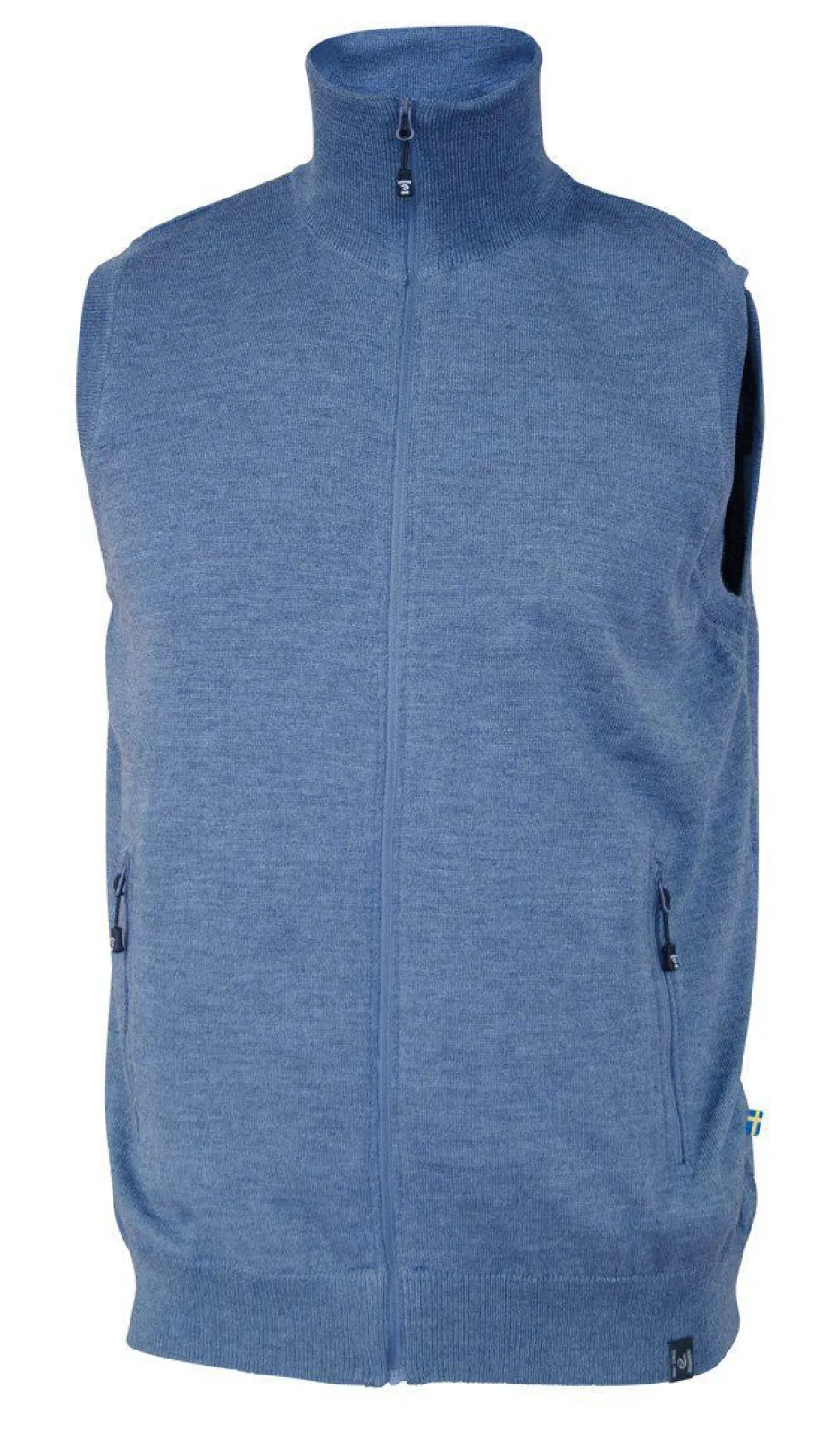 Ivanhoe of Sweden YORK VEST WINDBREAKER , 100% EXTRA FINE MERINOULL — DENIM Fashion