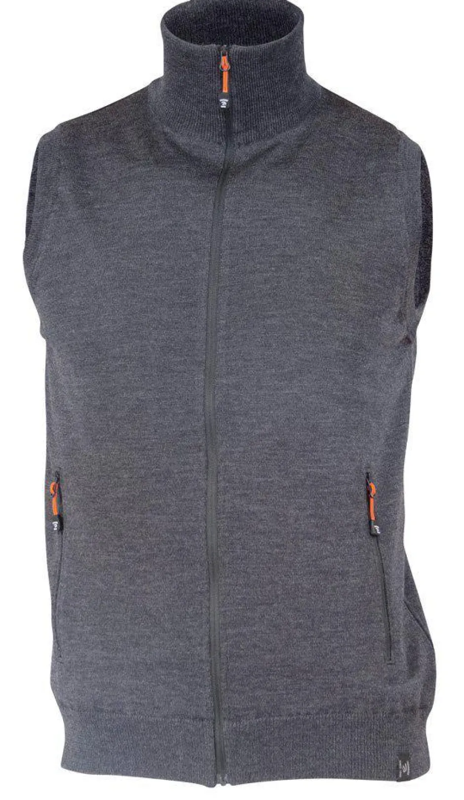 Ivanhoe of Sweden YORK VEST WINDBREAKER , 100% EXTRA FINE MERINOULL — GRAPHITE MARL Sale