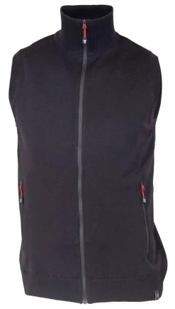 Ivanhoe of Sweden YORK VEST WINDBREAKER , 100% EXTRA FINE MERINOULL — BLACK Sale