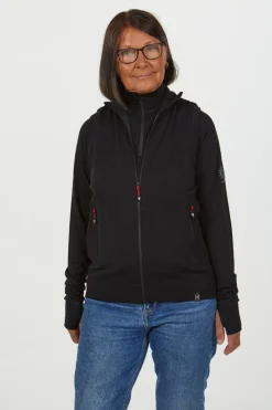 Ivanhoe of Sweden YORK VEST WINDBREAKER , 100% EXTRA FINE MERINOULL — BLACK Sale
